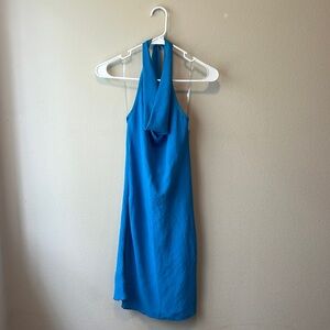 Cowl Halter Mini Dress